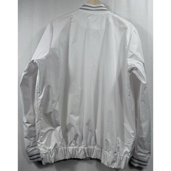 NIKE ON-FIELD x LSU TIGERS Sz LSideline Players Jacket Snap Front White Mens - Picture 2 of 16